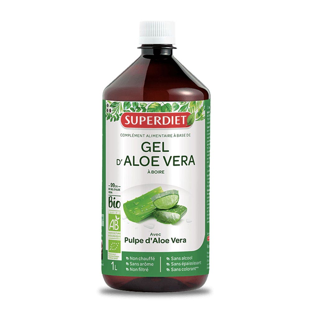 Superdiet Organic Aloe Vera Gel 1l Easypara