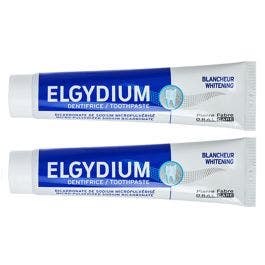 elgydium whitening toothpaste 2 x 75ml