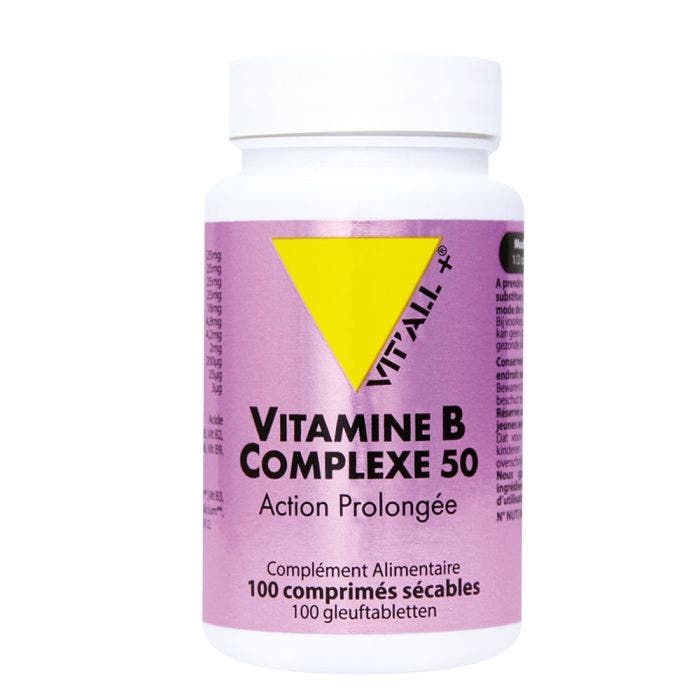 Vitamins B Complex 50 Prolonged Action 100 tablets Vit'All+ Easypara